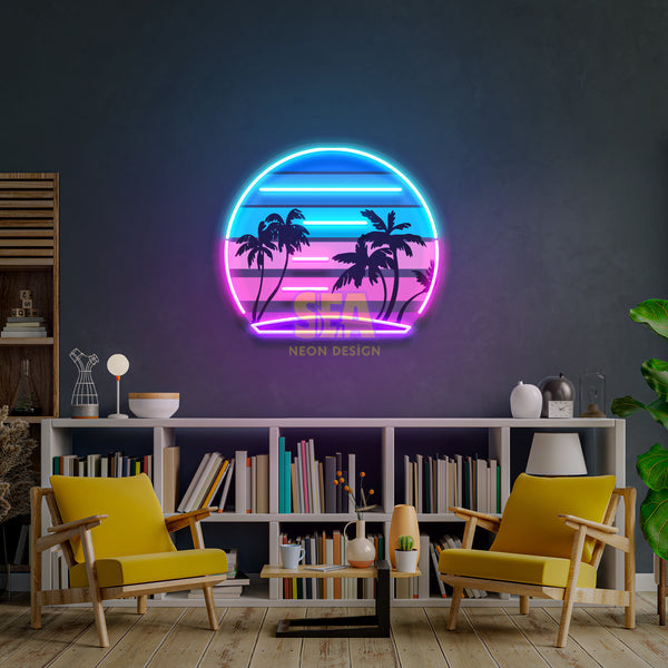 'RETRO MANZARA #1' Modern Neon Tabela