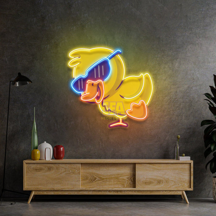'GÖZLÜKLÜ ÖRDEK' Modern Neon Tabela