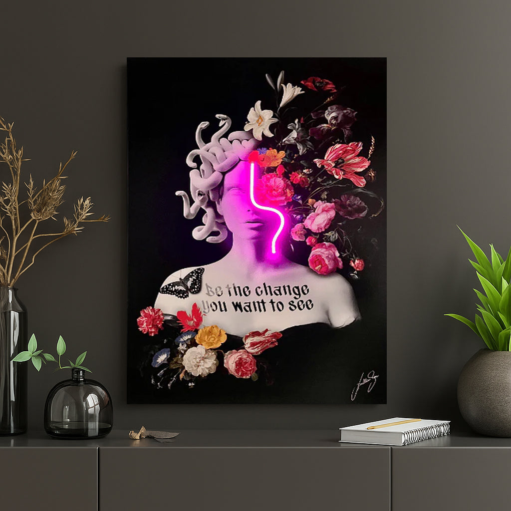 "FLOWER" Neon Tablo.