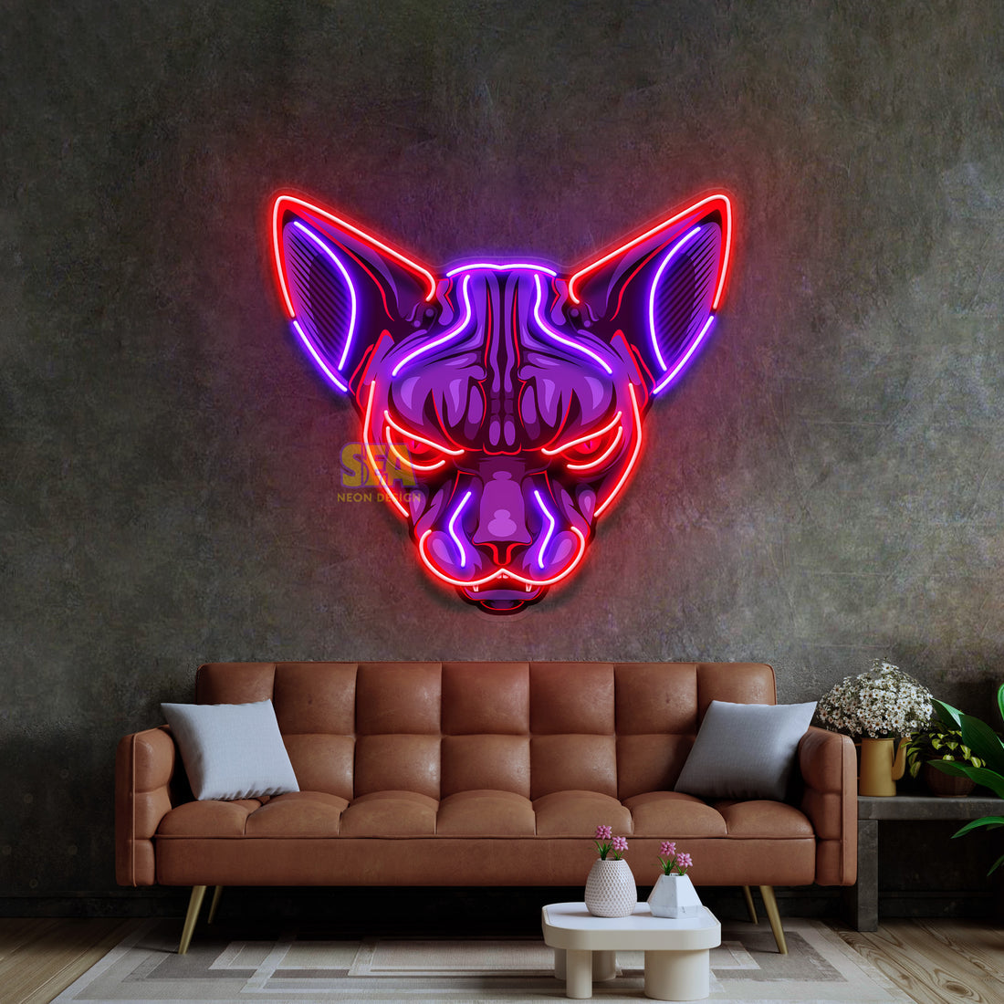 kedi-sfenks-modern-neon-tabela-led-duvar-dekoru