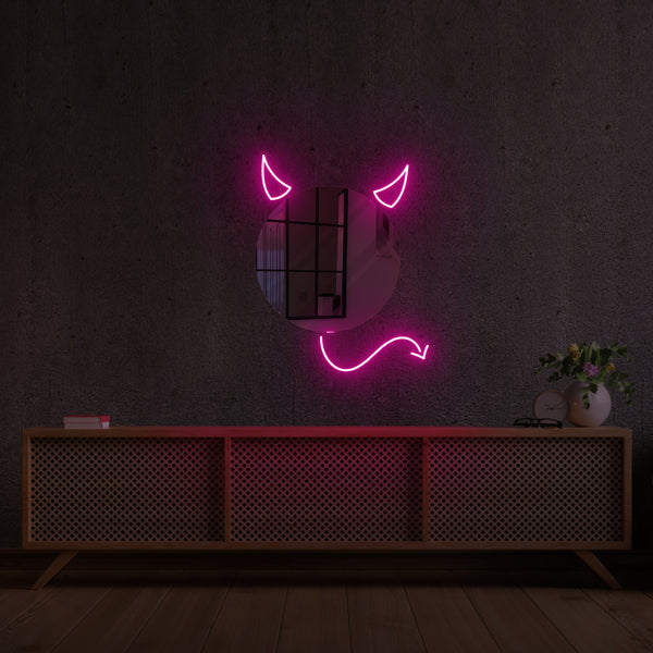 'ŞEYTAN' Neon Ayna