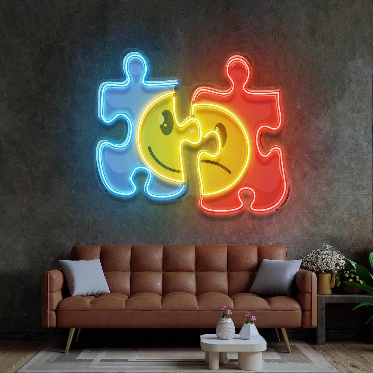 "Puzzle" Modern Neon Tabela