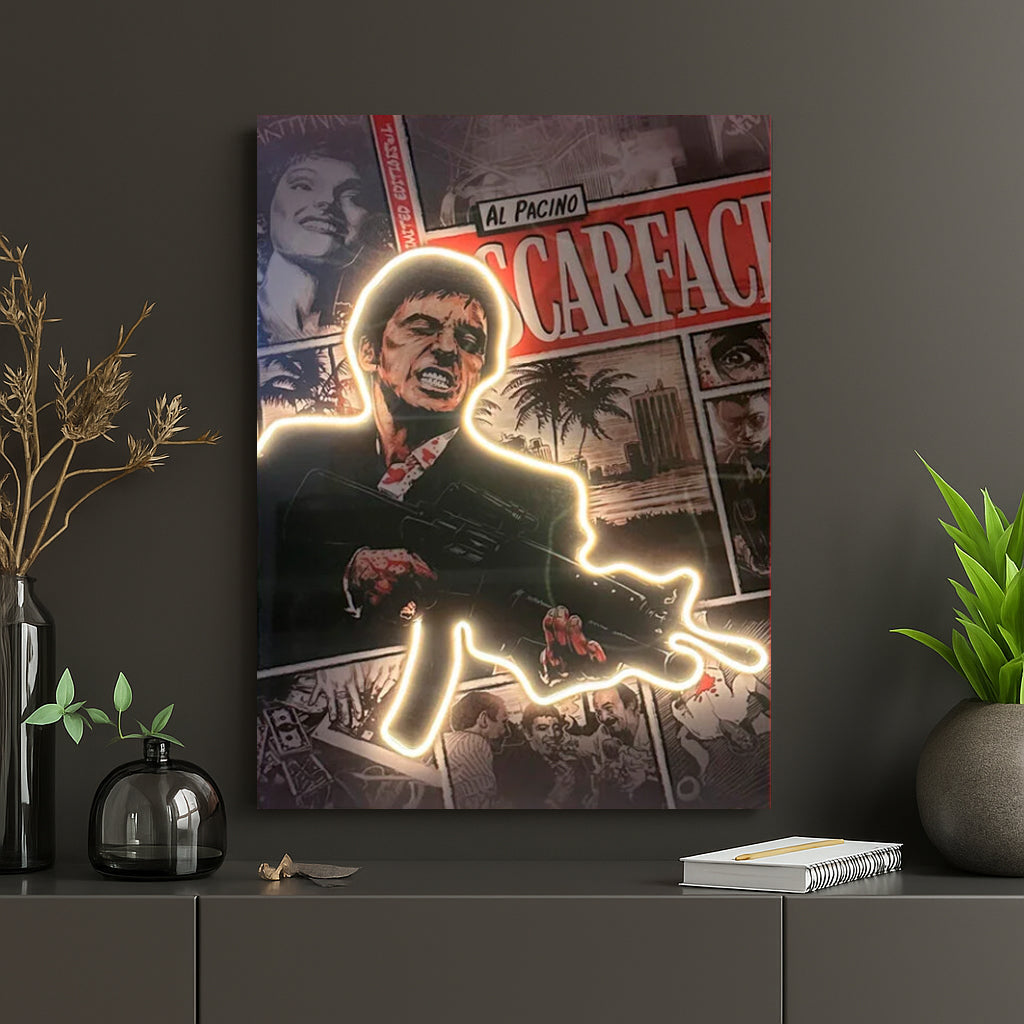 "SCARFACE #1" Neon Tablo.