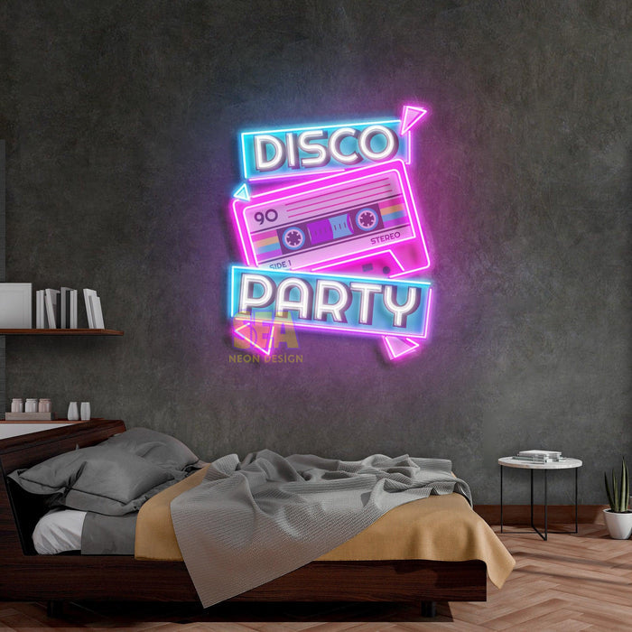 'DİSKO PARTY' Modern Neon Tabela