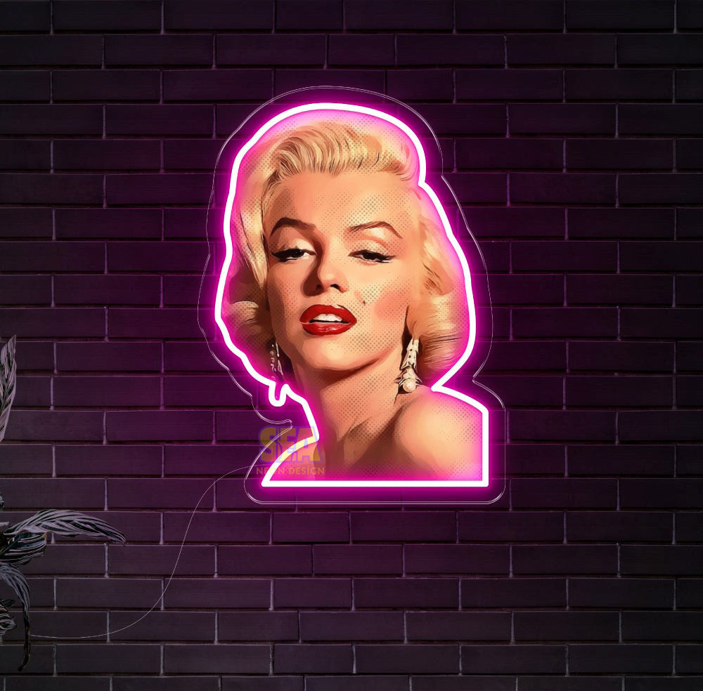 "Marilyn Monroe" Modern Neon Tabela