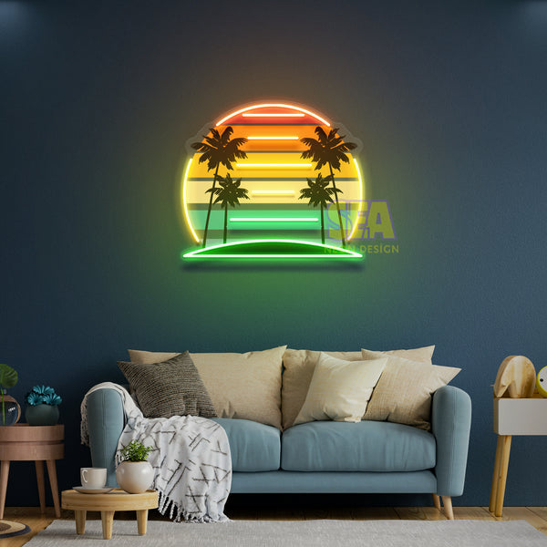 'RETRO MANZARA #2 ' Modern Neon Tabela