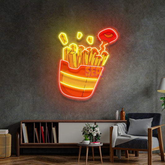 'PATATES' Modern Neon Tabela