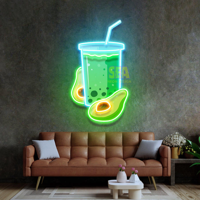 'AVAKADO SMOOTHİE' Modern Neon Tabela