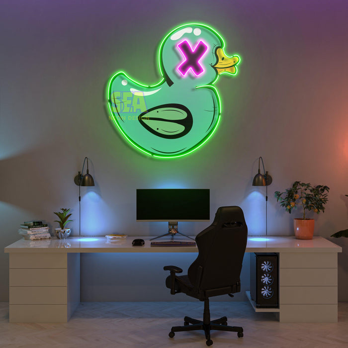'ŞANSLI ÖRDEK' Modern Neon Tabela