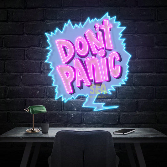 'PANİK YOK' Modern Neon Tabela