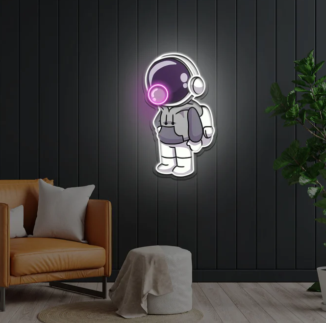 "Astronot" Modern Neon Tabela