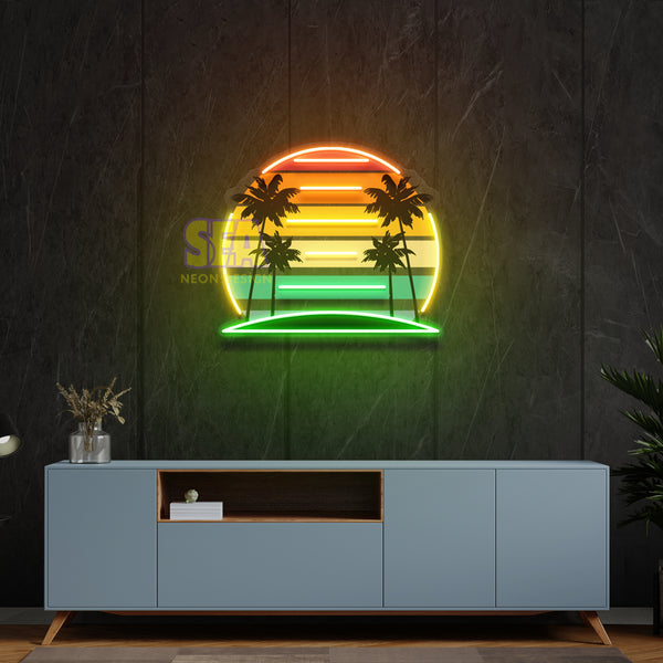 'RETRO MANZARA #2 ' Modern Neon Tabela