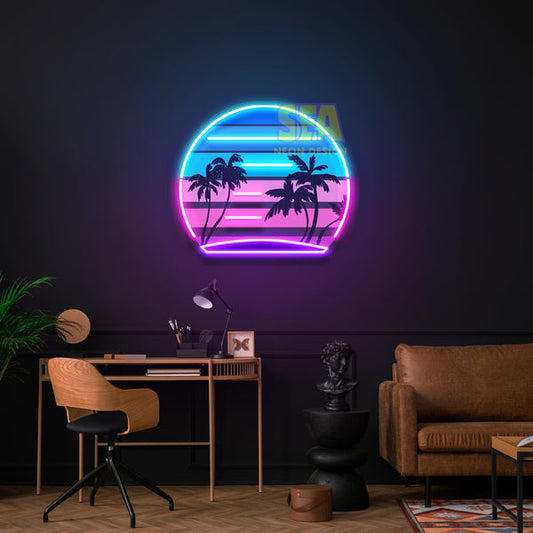 'RETRO MANZARA #1' Modern Neon Tabela