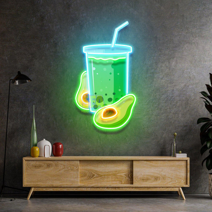 'AVAKADO SMOOTHİE' Modern Neon Tabela