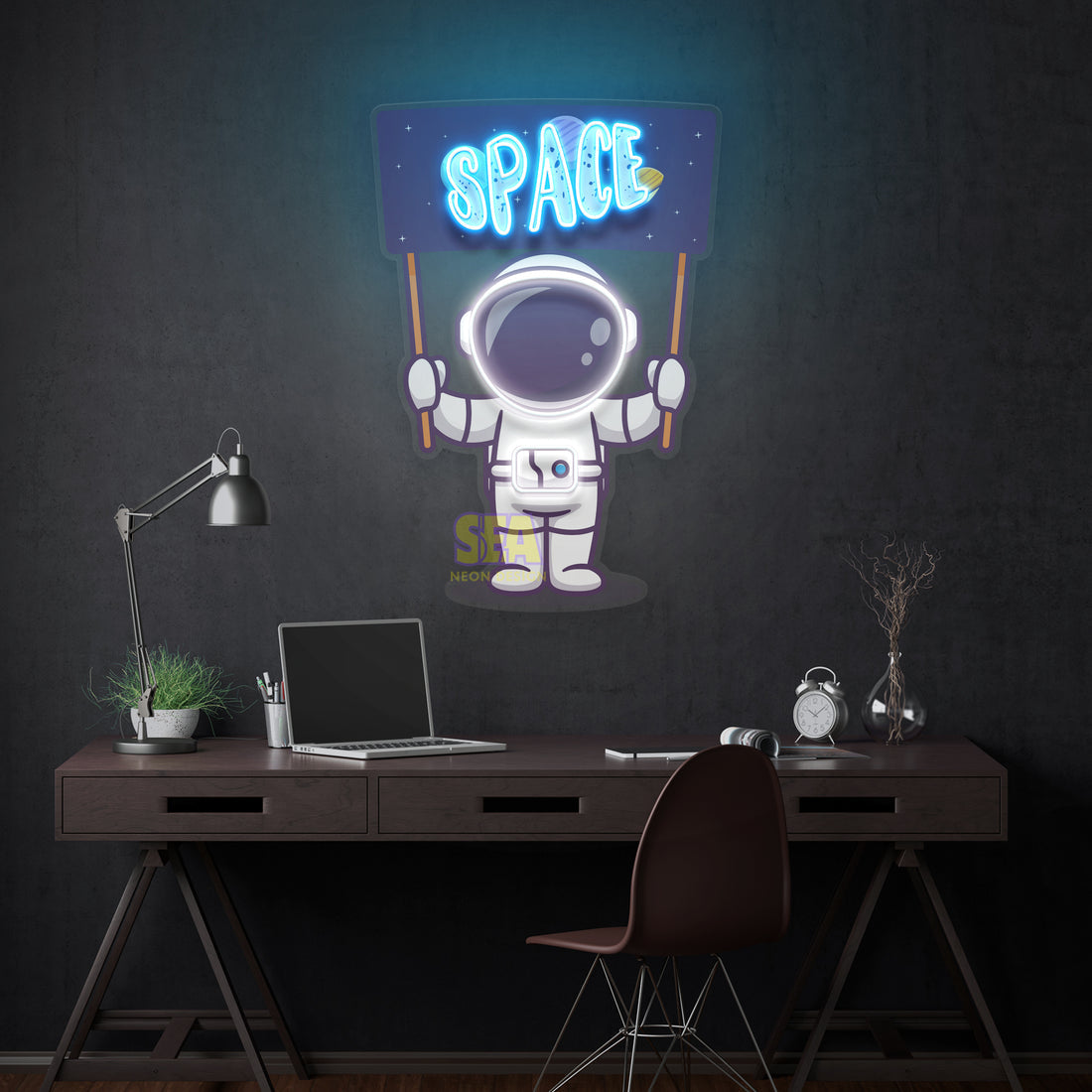 "Space" Modern Neon Tabela