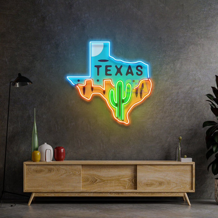 'TEXAS' Modern Neon Tabela