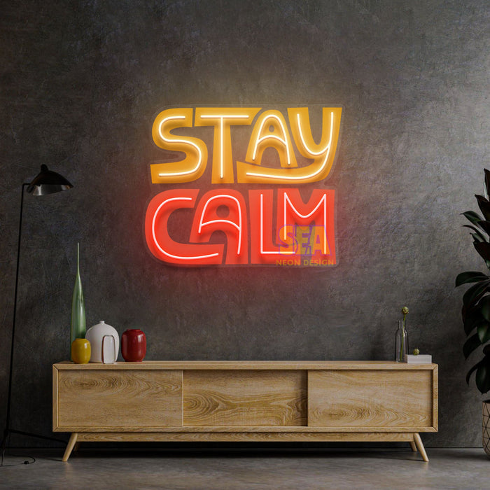 'SAKİN KAL' Modern Tabela