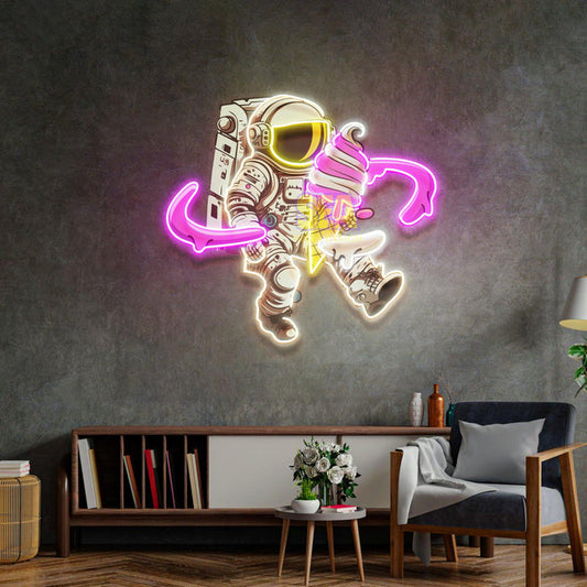 'DONDURMALI ASTRONOT' Modern Neon Tabela