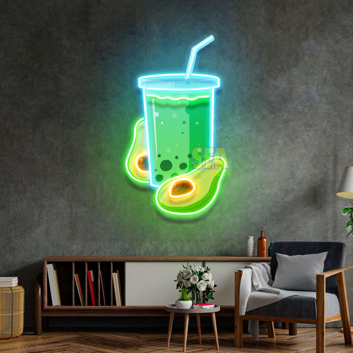 'AVAKADO SMOOTHİE' Modern Neon Tabela