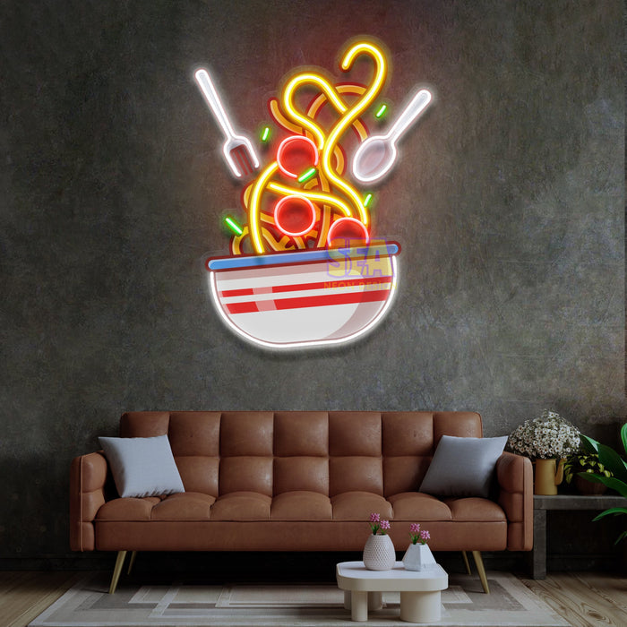 'SPAGETTİ' Modern Neon Tabela