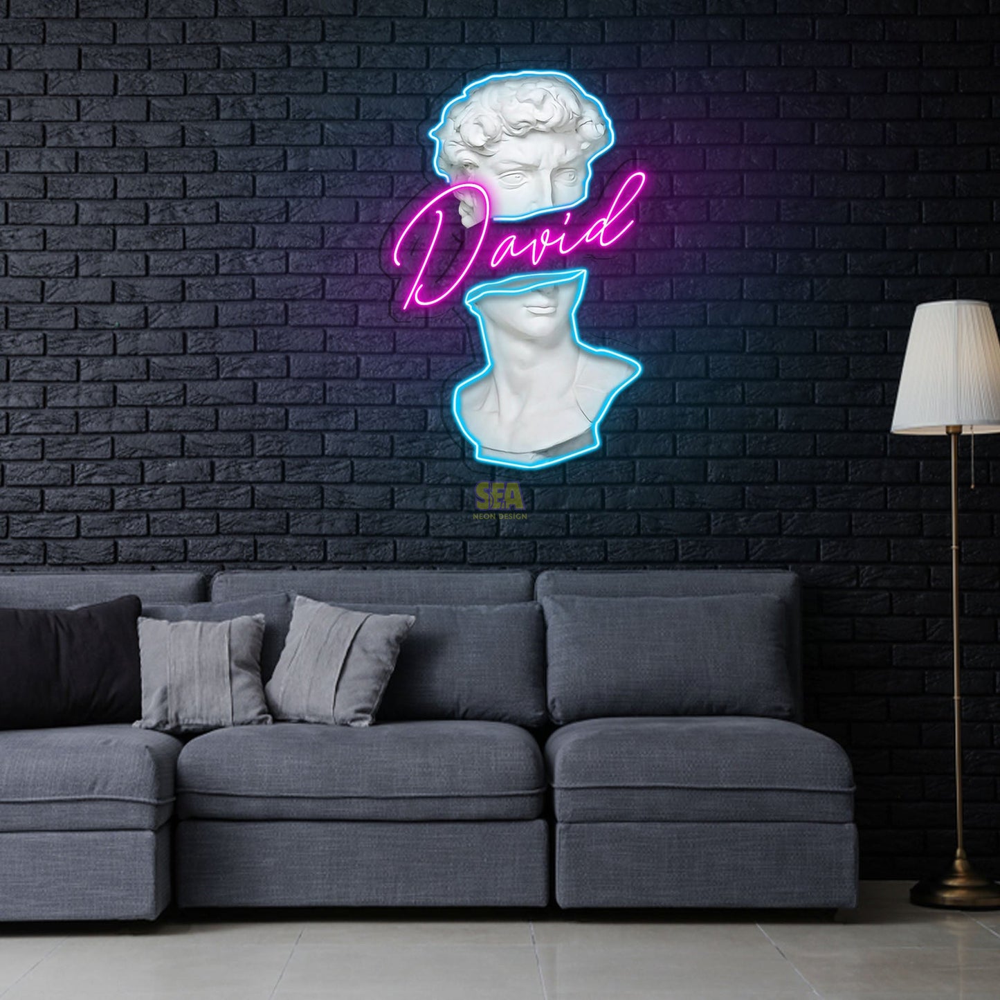 "David" Modern Neon Tabela