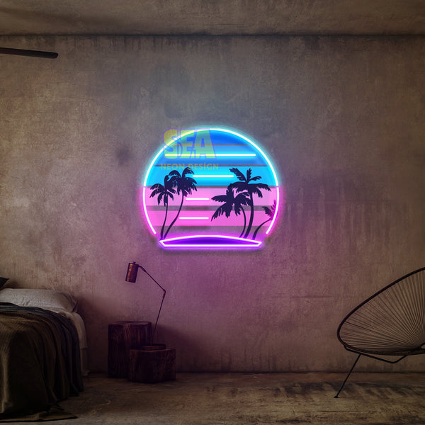 'RETRO MANZARA #1' Modern Neon Tabela