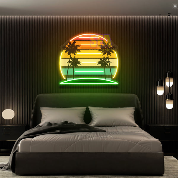 'RETRO MANZARA #2 ' Modern Neon Tabela