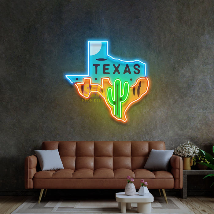 'TEXAS' Modern Neon Tabela