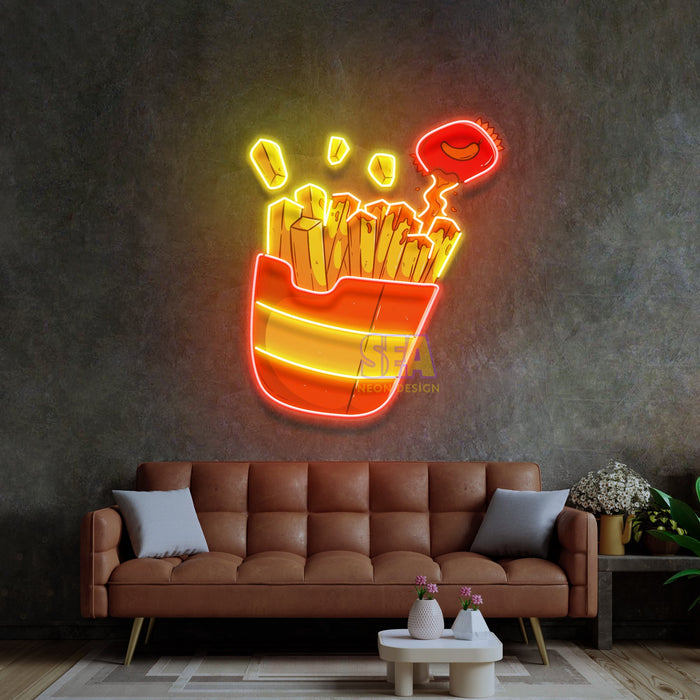 'PATATES' Modern Neon Tabela