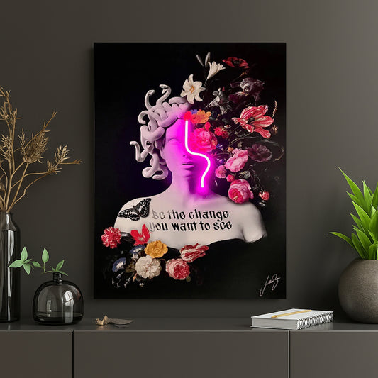 "FLOWER" Neon Tablo.