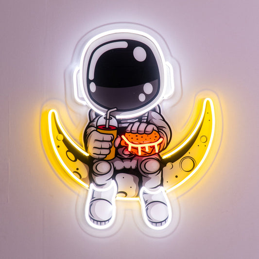'ASTRONOT HAMBURGER' Modern Neon Tabela