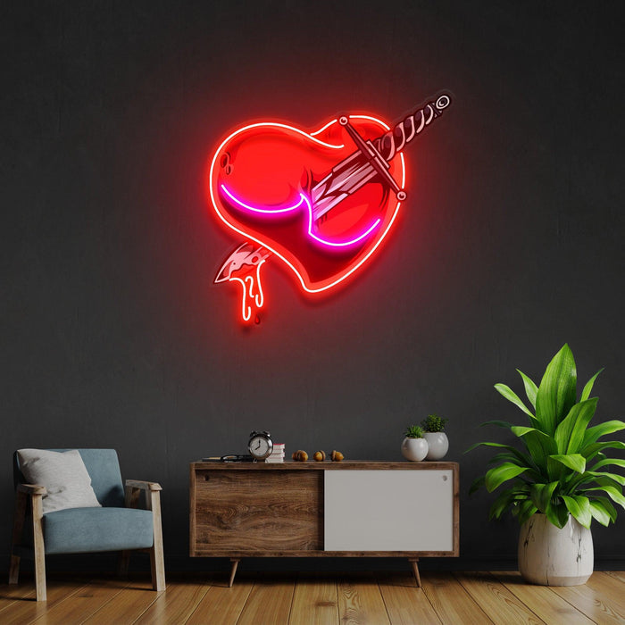 'KILIÇ KALP' Modern Neon Tabela