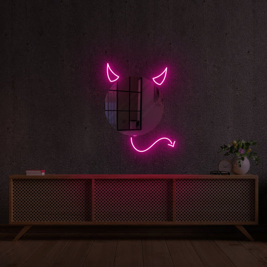 'ŞEYTAN' Neon Ayna