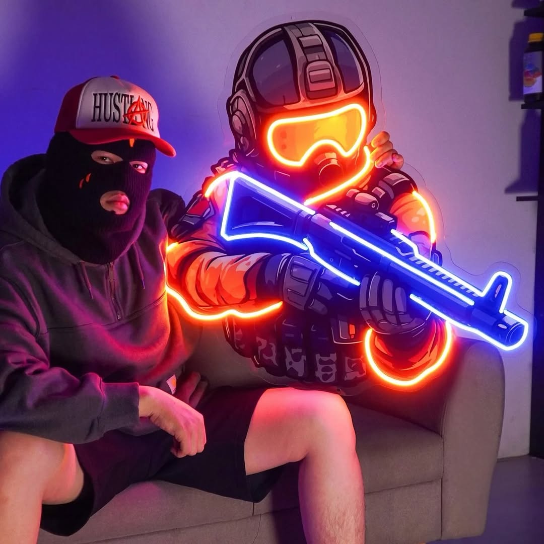 'Counter' Modern Neon Tabela