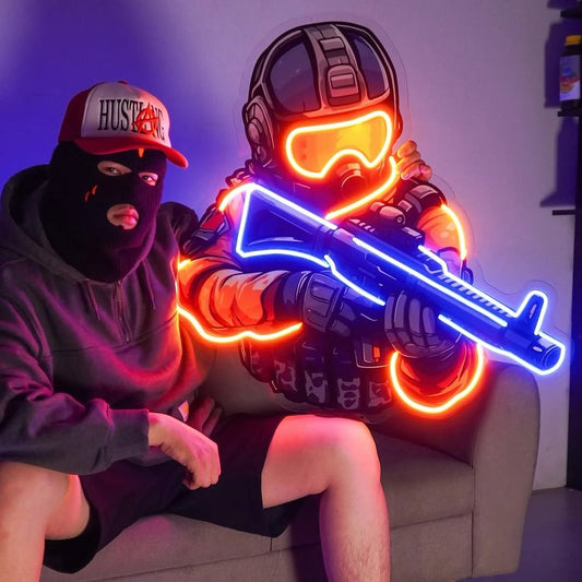 'Counter' Modern Neon Tabela