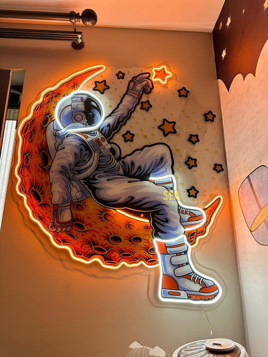 'ASTRONOT YILDIZ' Modern Neon Tabela