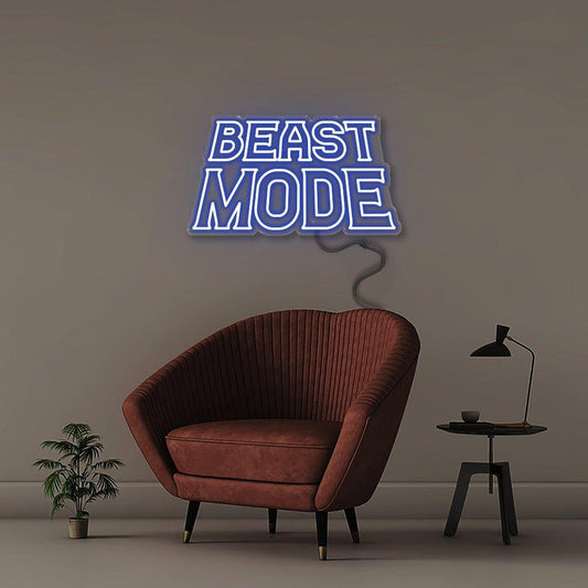 Beast Mode Neon Led Yazı Tabela