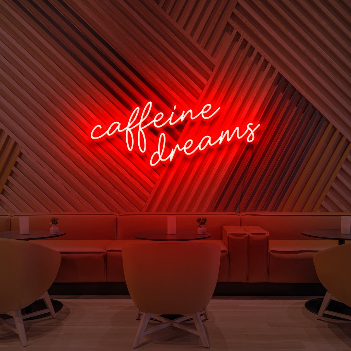 'Caffeine Dreams' Neon Tabela