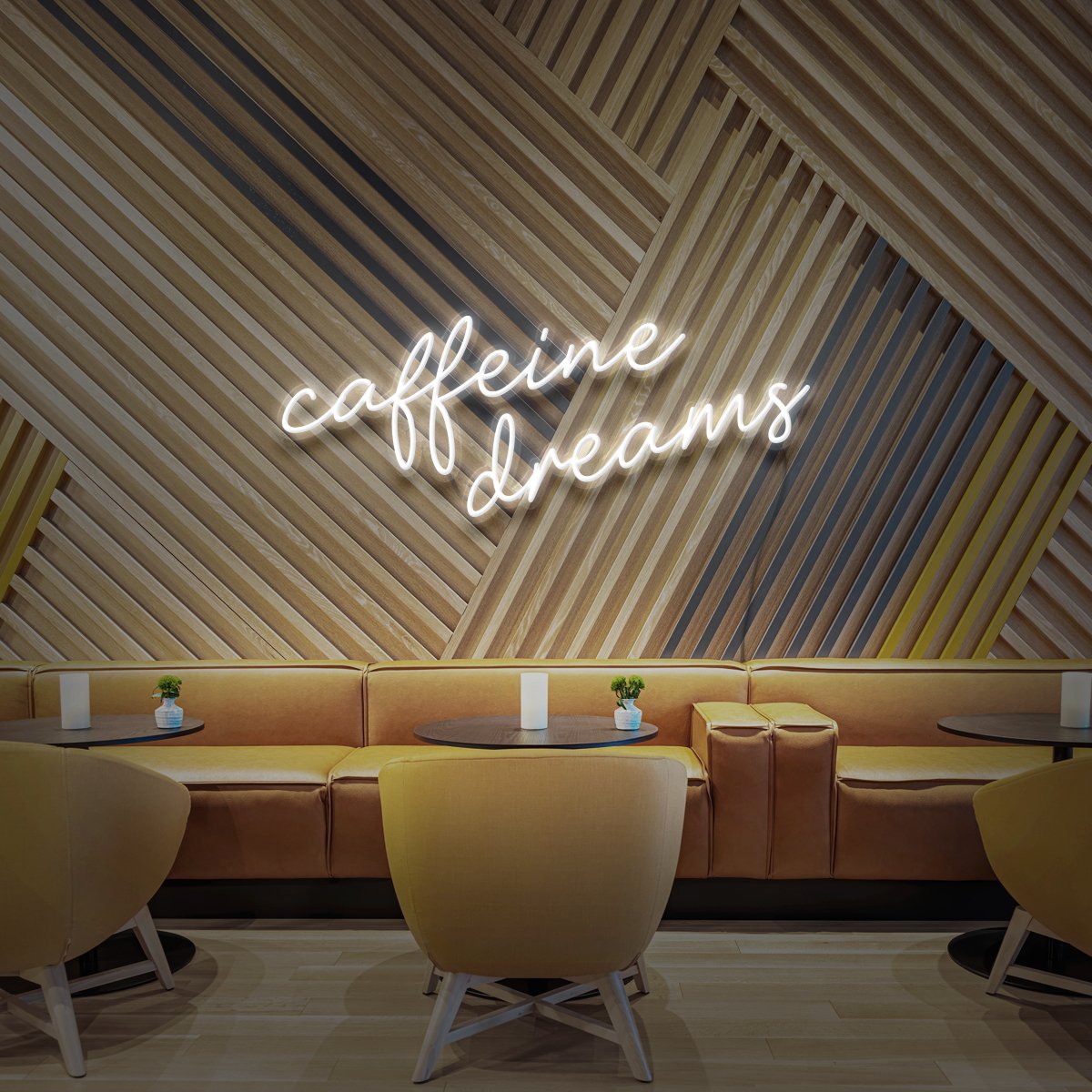 'Caffeine Dreams' Neon Tabela