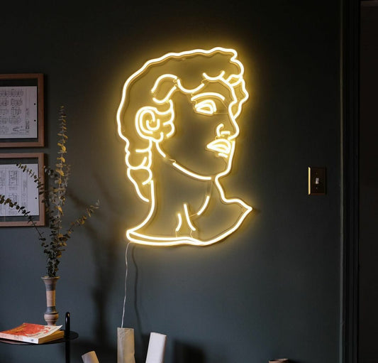 David Neon Led Dekoratif Tabela
