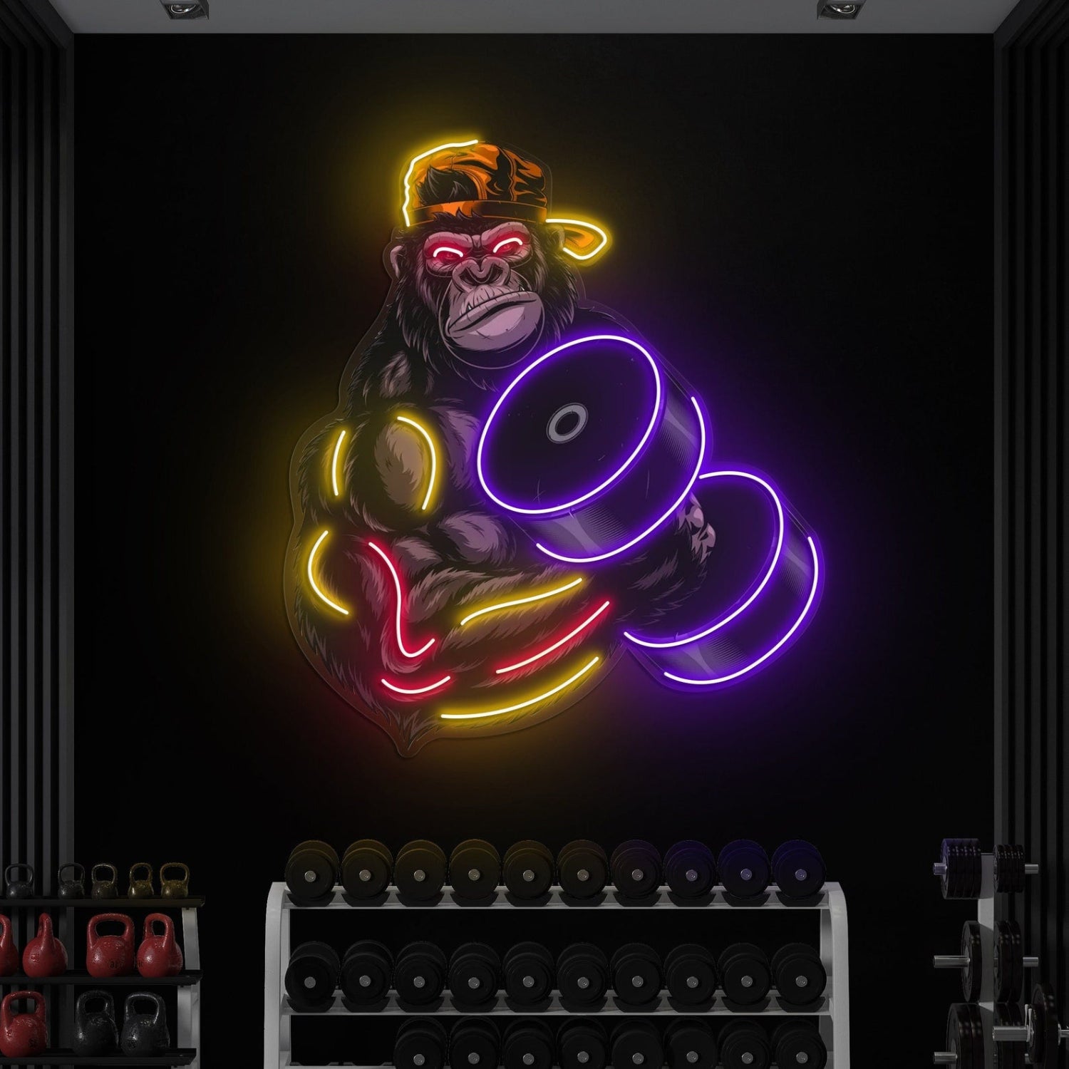 godzilla-dambil-modern-neon-tabela-gym