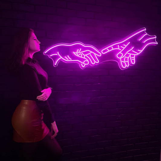 El Ele Neon Led Dekoratif Tabela