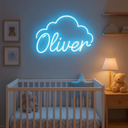 Özel İsimli Bulut Neon Tabela