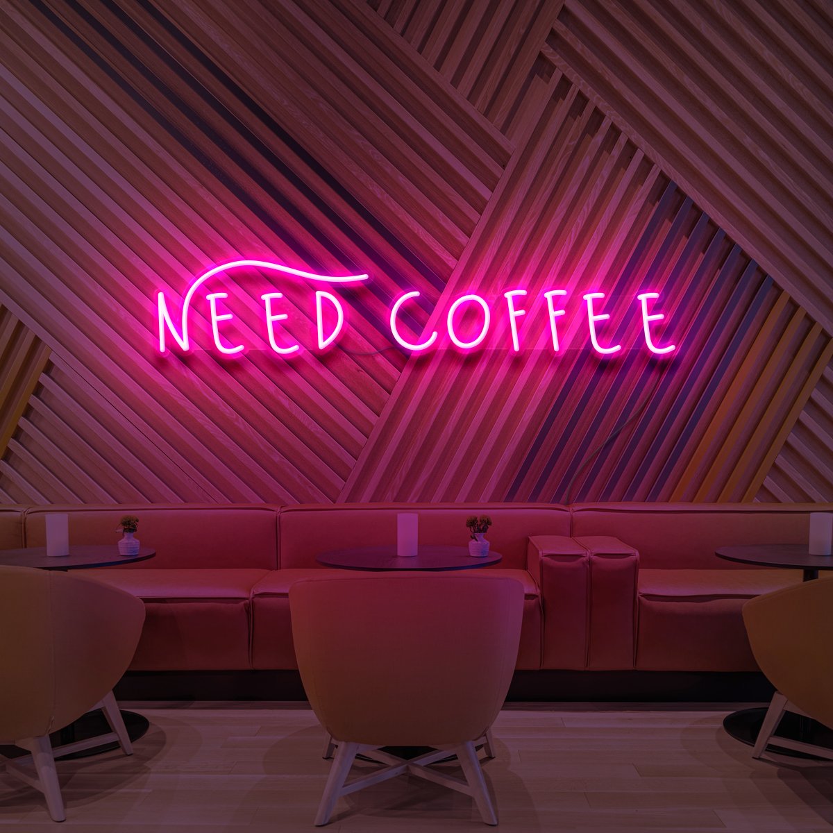 'Need Coffee' Neon Tabela