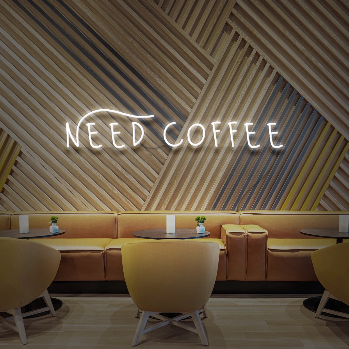 'Need Coffee' Neon Tabela