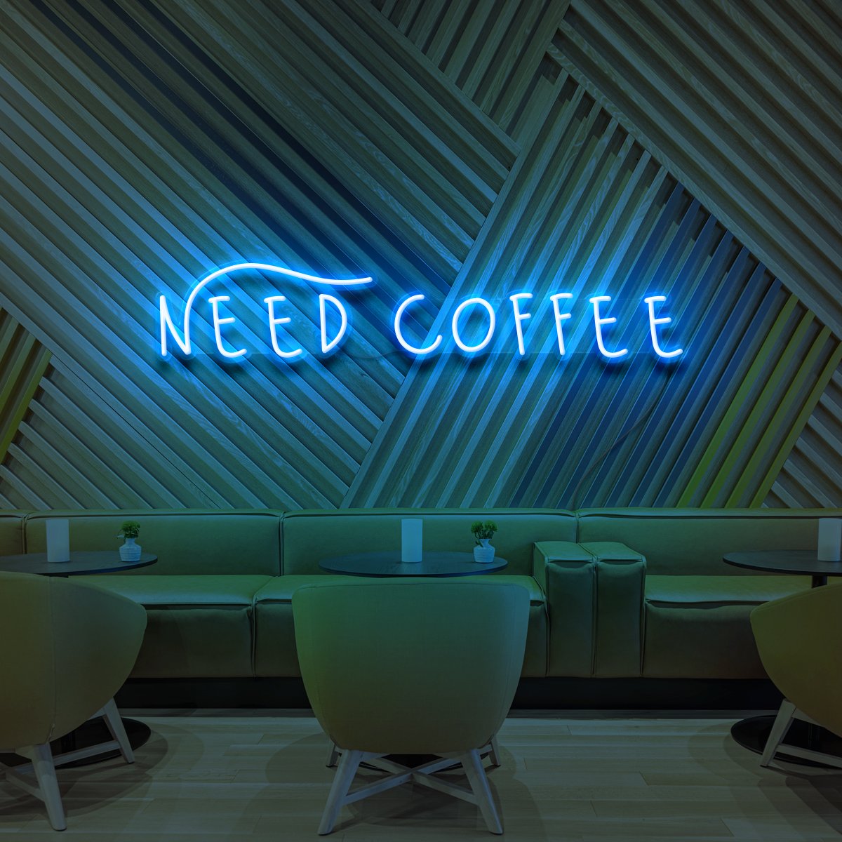 'Need Coffee' Neon Tabela