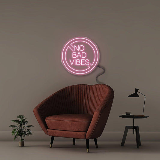 No Bad Vibes Neon Led Yazı Tabela