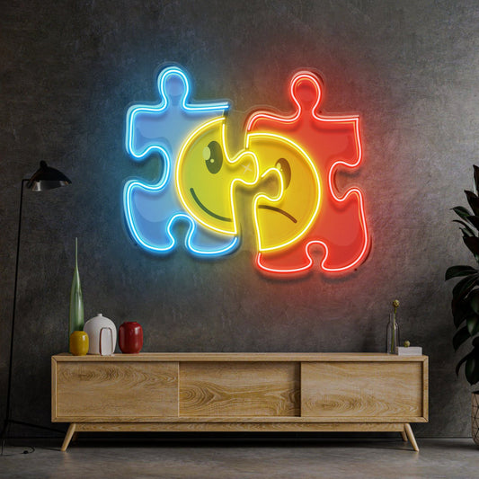 "Puzzle" Modern Neon Tabela