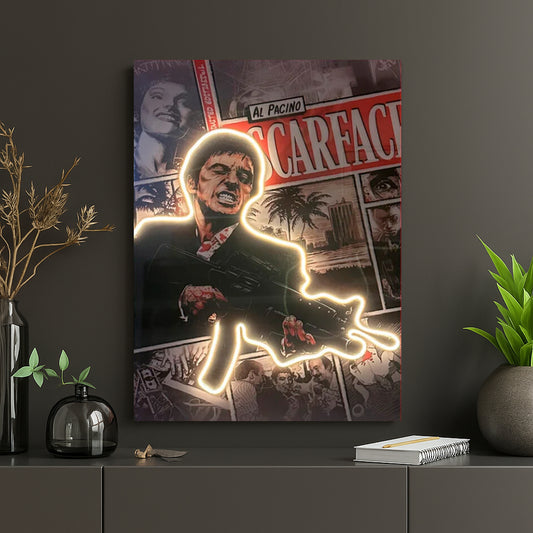 "SCARFACE #1" Neon Tablo.